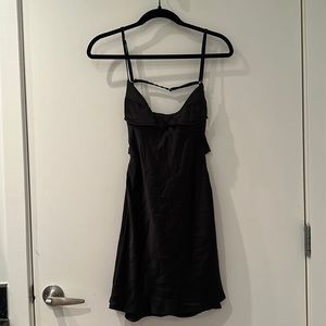 Black mini dress